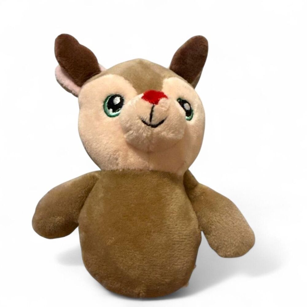Christmas Reindeer Plush Dog Toy Squeaky Puppy Pet Toy New